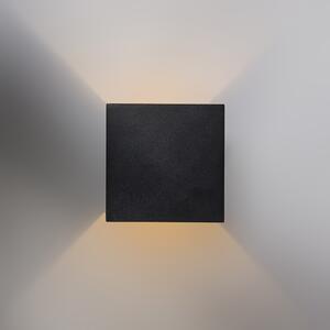 Design fali lámpa fekete / arany LED-del - Caja