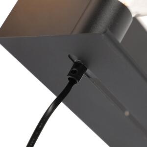 Modern fali lámpa fekete állítható - Muro