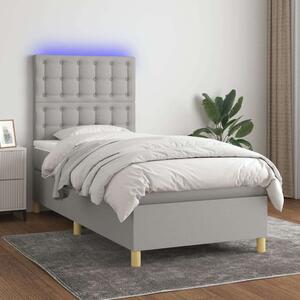 VidaXL LED-es Ágy - Rugós Matraccal - 80x200 cm