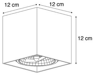 Design négyzet alakú, 1-világosszürke, 1 x G9 dobozával