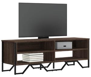 Barna tölgy színű szerelt fa TV-szekrény 122 x 34 x 41 cm