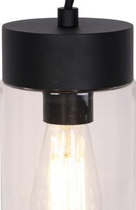 Modern függesztett lámpa fekete IP44 - Jarra