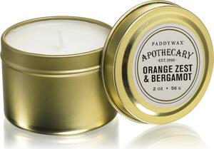 Paddywax Apothecary Orange Zest & Bergamot illatos gyertya alumínium dobozban 56 g
