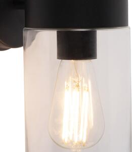 Modern fali lámpa fekete 26,8 cm IP44 - Jarra