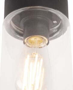 Modern mennyezeti lámpa fekete 22,6 cm IP44 - Jarra