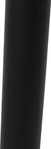 Fekete kültéri állólámpa átlátszó gömbbel 100 cm IP44 - Sfera