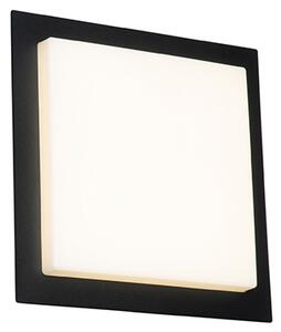 Modern mennyezeti lámpa fekete négyzet, LED IP44 - Lys
