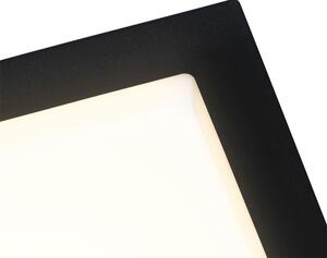 Modern mennyezeti lámpa fekete négyzet, LED IP44 - Lys