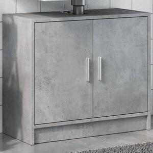 Betonszürke szerelt fa mosdószekrény 63 x 29 x 55 cm