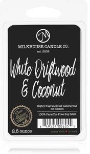 Milkhouse Candle Co. Creamery White Driftwood & Coconut illatos viasz aromalámpába 70 g