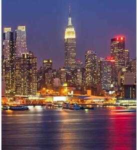 Manhattan éjjeli panoráma fotótapéta