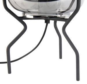 Design asztali lámpa fekete füstüveggel - Bliss