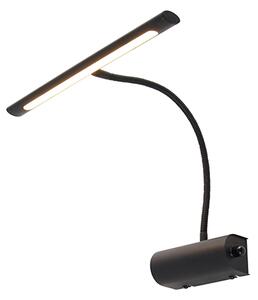 Design fali lámpa fekete 32 cm-es LED-del fényerő-szabályozóval - Tableau