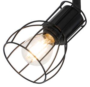 Modern mennyezeti lámpa fekete, 2 lámpával állítható - Botu