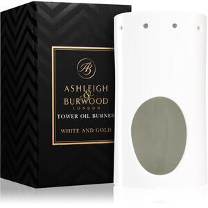 Ashleigh & Burwood London White and Gold kerámia aromalámpa