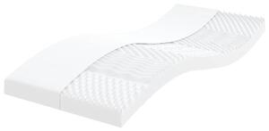 Fehér 7 zónás 20 ILD keménységű habmatrac 80 x 210 cm