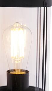 Design kültéri fali lámpa fekete IP44 - Schiedam