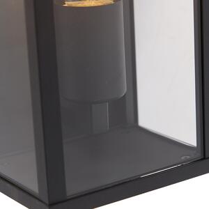 Ipari fali lámpa fekete 26 cm IP44 - Charlois