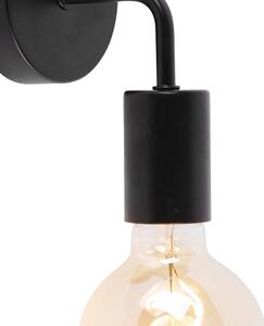 Modern fali lámpa fekete 15,5 cm - Könnyű