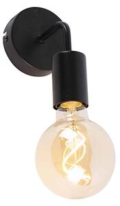 Modern fali lámpa fekete 15,5 cm - Könnyű