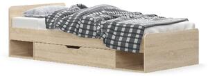 Egyszemélyes ágy 90 cm Terrell (szonoma tölgy) (matrac és ágyrács nélkül). 1053299