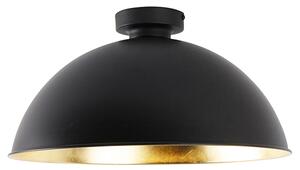 Mennyezeti lámpa fekete, arany, 42 cm állítható - Magnax