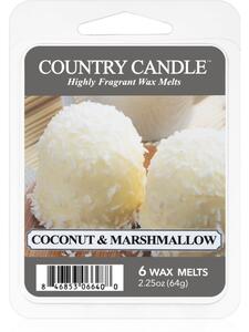 Country Candle Coconut & Marshmallow illatos viasz aromalámpába 64 g