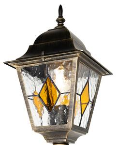 Vintage kültéri lámpa antik arany 240 cm 2-light - Antigua