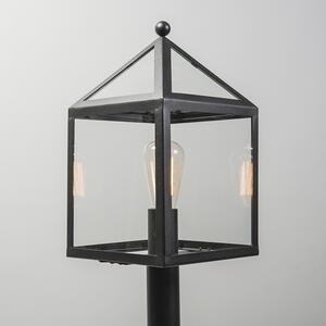 Kültéri lámpaoszlop fekete 100 cm - Amszterdam