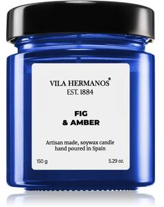 Vila Hermanos Apothecary Cobalt Blue Fig & Amber illatos gyertya 150 g
