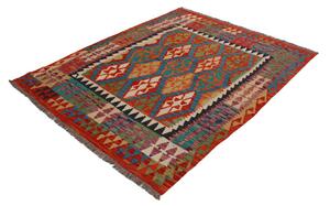 Chobi Kilim szőnyeg 164x202 kézi szövésű afgán gyapjú kilim
