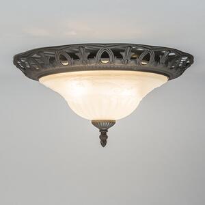 Rusztikus rusztikus mennyezeti lámpa üveggel - elegáns