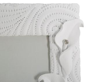 Dekorációs Képkeret, Gyanta, Shiny Bouquet Fehér, 28,3 x 31,5 cm