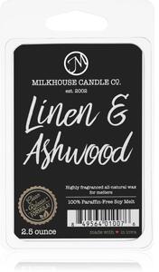 Milkhouse Candle Co. Creamery Linen & Ashwood illatos viasz aromalámpába 70 g