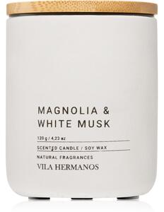 Vila Hermanos Concrete Magnolia & White Musk illatos gyertya 120x0 g
