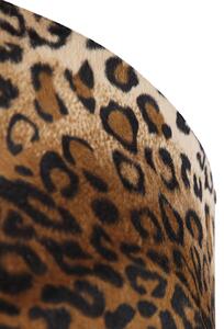 Velúr lámpaernyő leopárd kivitel 50/50/25 arany belül