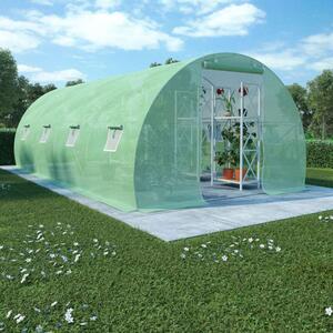 VidaXL Melegház - 18 m² - Zöld