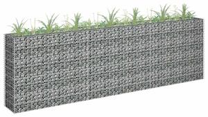 Horganyzott acél gabion magaságyás 270 x 30 x 90 cm