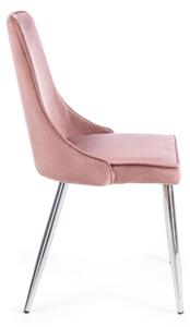 CORINNA rózsaszín bársony szék
