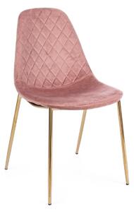 TERRY rózsaszín bársony szék