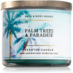 Bath & Body Works Palm Trees and Paradise illatos gyertya 411 g