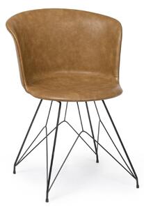 LOFT barna vintage műbőr szék