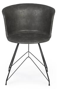 LOFT szürke vintage műbőr szék