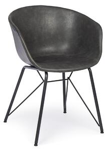 WARHOL szürke vintage műbőr szék