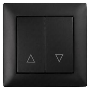 Zsaluzia Kapcsoló Kerettel OSTE JNH009-W BLACK