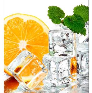 Fotótapéta citrom és jégkockák
