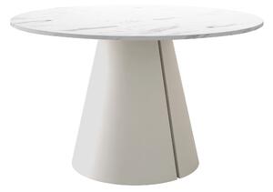 Asztal Oswego 166, 76cm, Kasmír, Fehér márvány