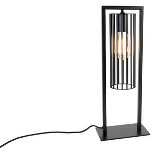Okos modern asztali lámpa fekete, Wifi ST64-gyel - Balenco Wazo