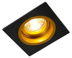 Intelligens süllyesztett fekete, arany négyzet, Wifi GU10 - tokmány