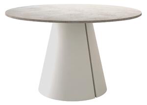 Asztal Oswego 168, 76cm, Világos travertin, Kasmír